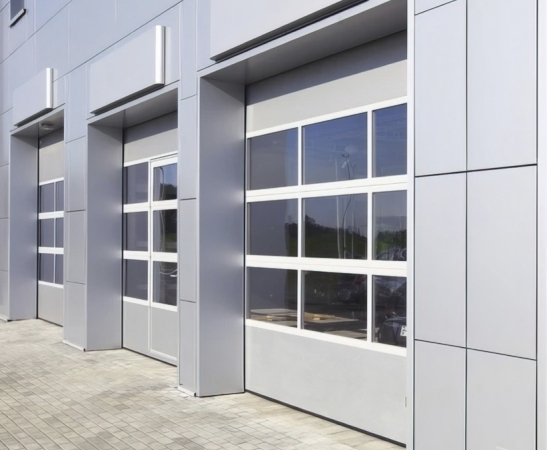 Панорамные ворота Алютех Alutrend в Буденновске