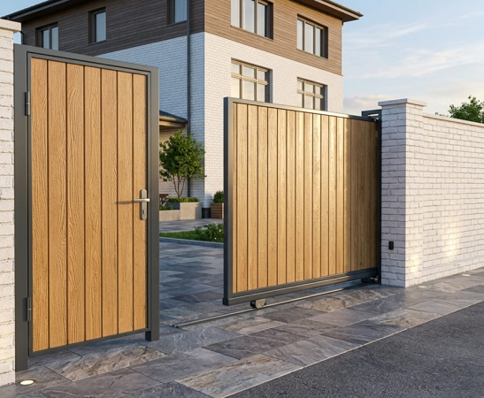 Деревянные ворота в Буденновске