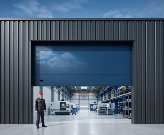 Промышленные ворота Алютех Protrend в Буденновске